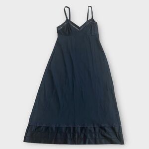 Vintage Lorraine Women’s Slip Size 34 Tall Lace Detail Muted Black Feminine